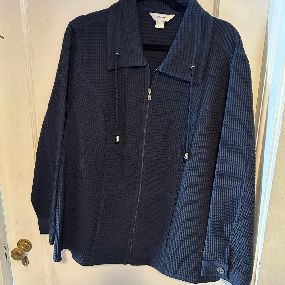 CJ Banks Navy Blue Spring Jacket